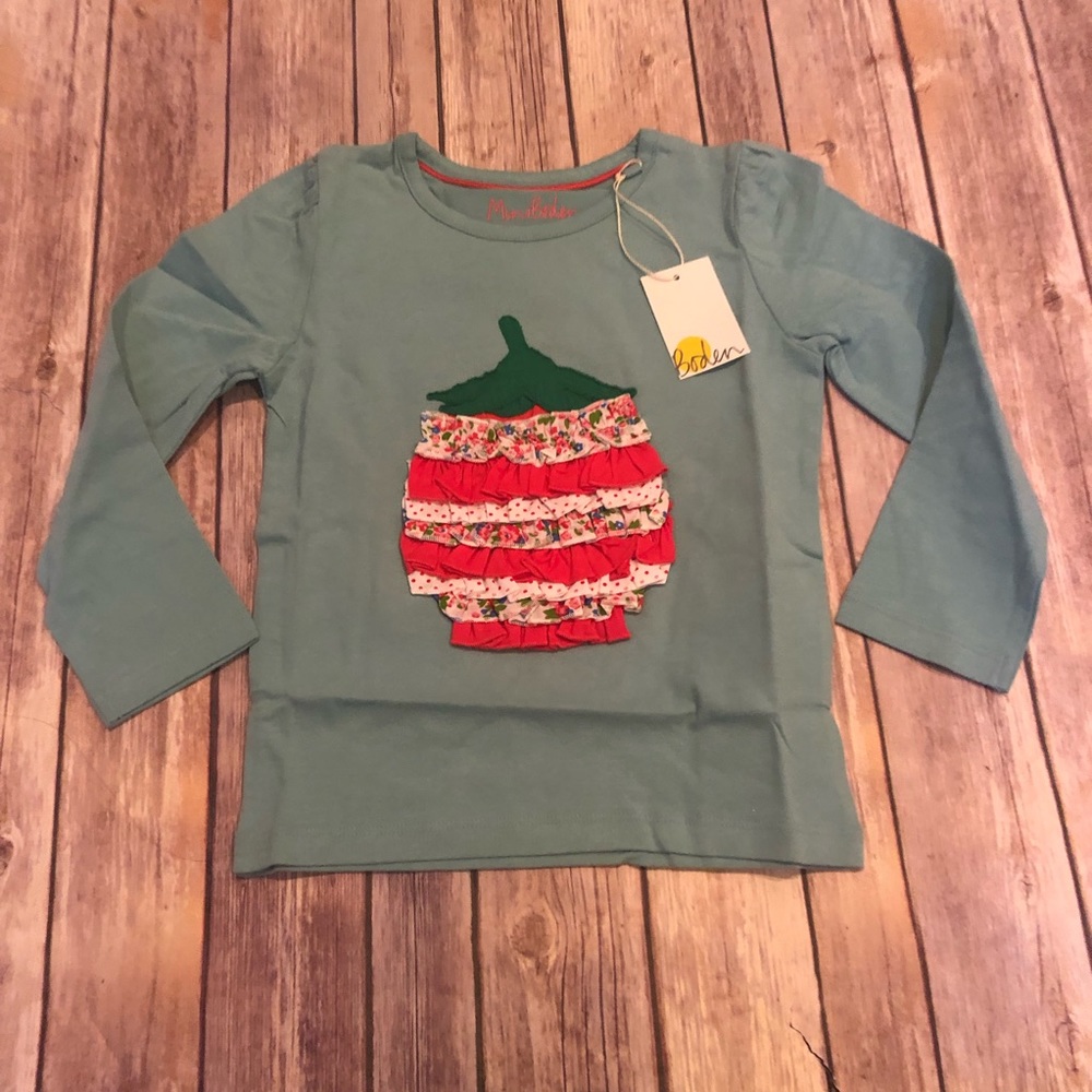 Mini Boden strawberry shirt